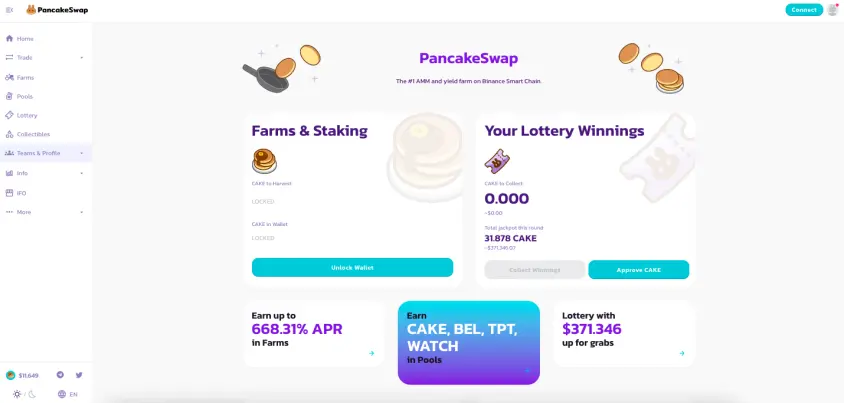 PancakeSwap site