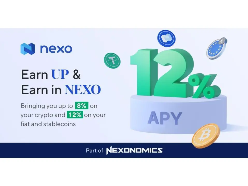 Earn with Nexo, from Nexo website