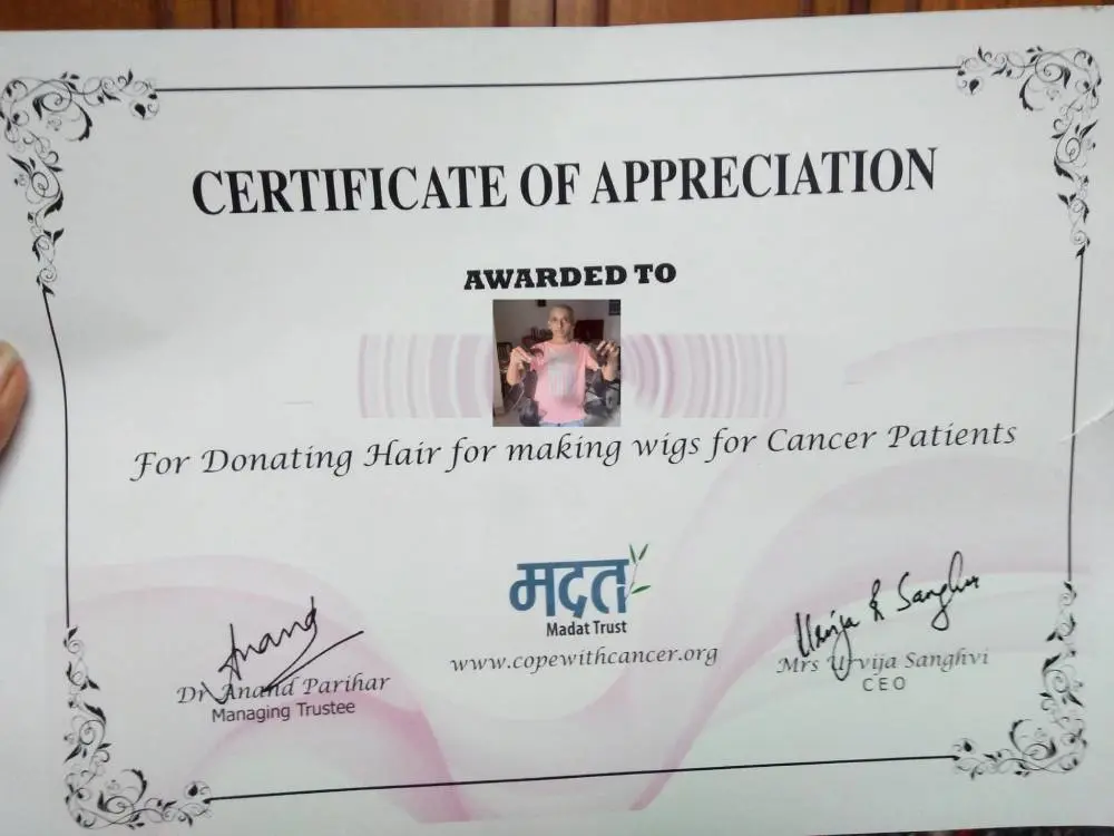 cancer, hair donation, india