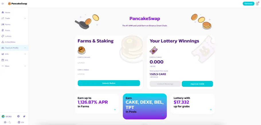 PancakeSwap site