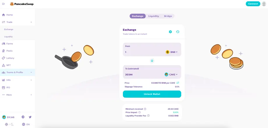Exchange example