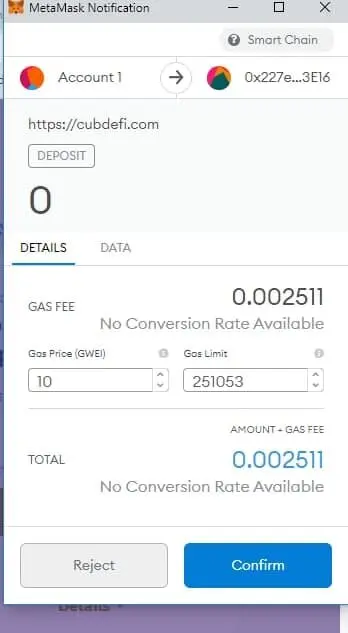 Okay, so this is also the same page once you hit the Approve Contract.
