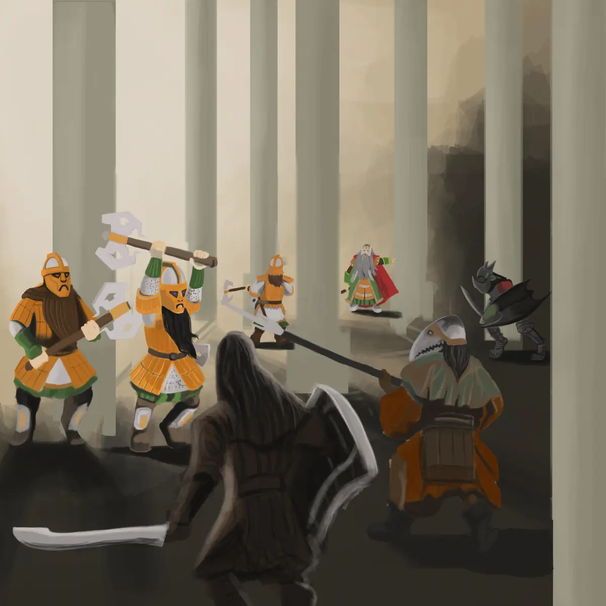 Royal Dwarves against Mordor vermins