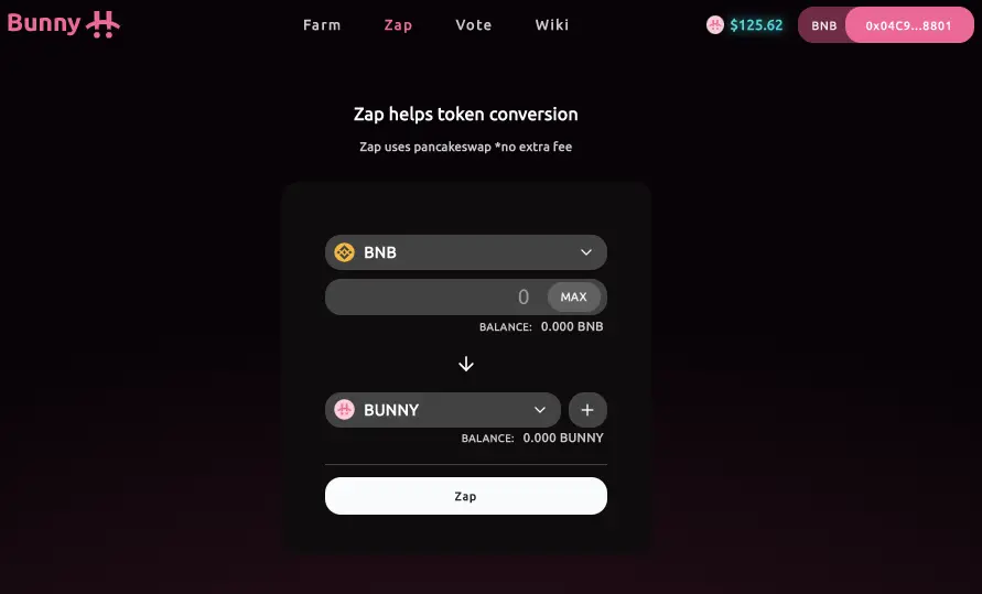PancakeBunny Zap