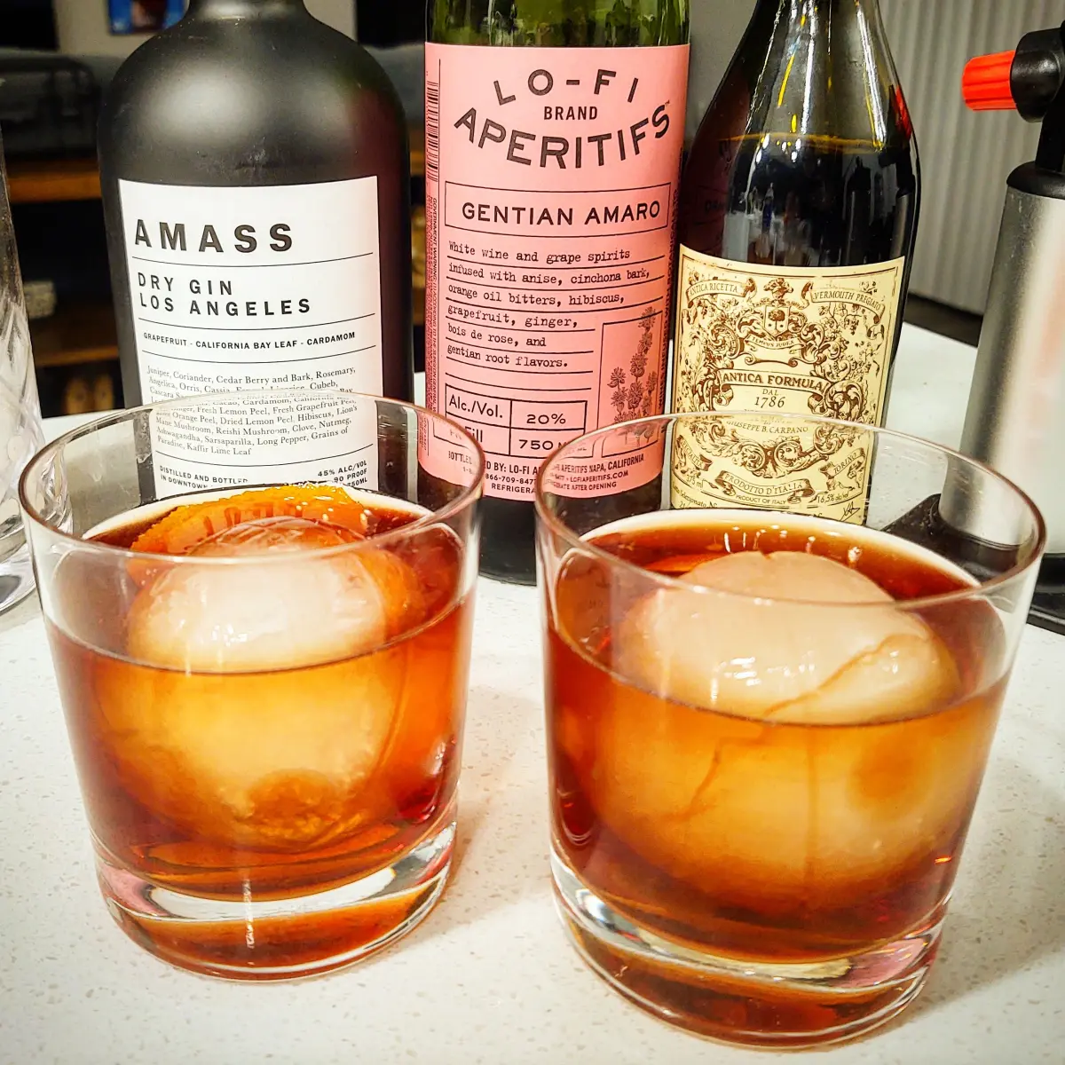Turbo-Negroni Cockrail