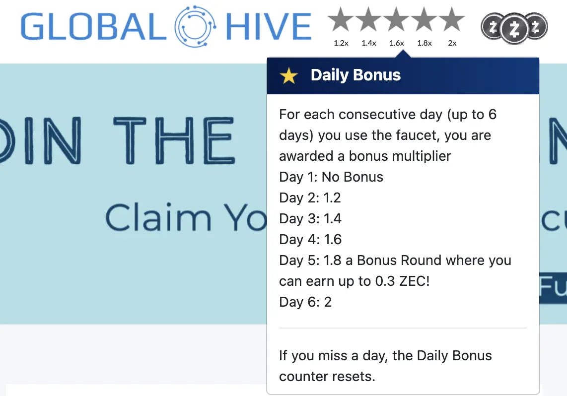 daily bonus