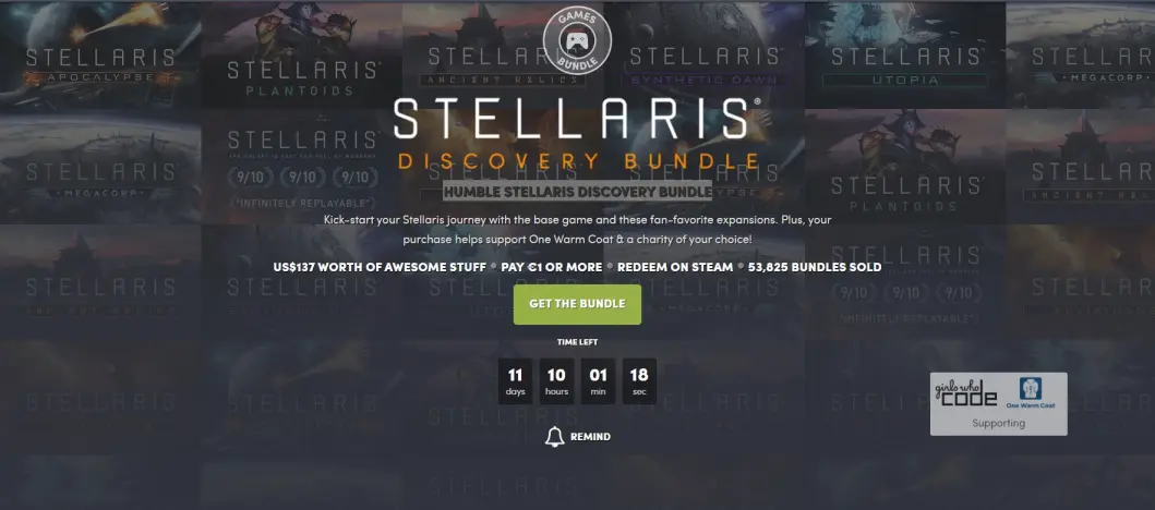 Humble Bundle Website Screenshot