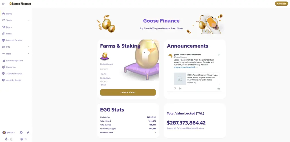 Goose Finance Site