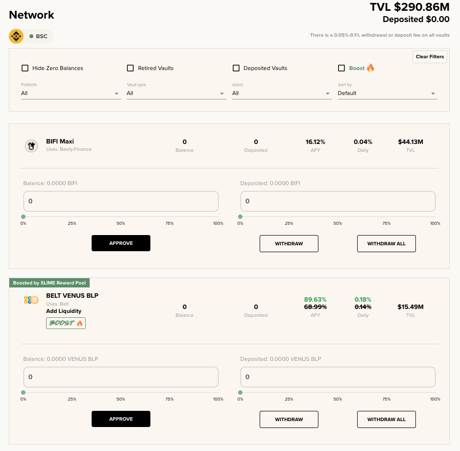 Beefy Finance Site LP