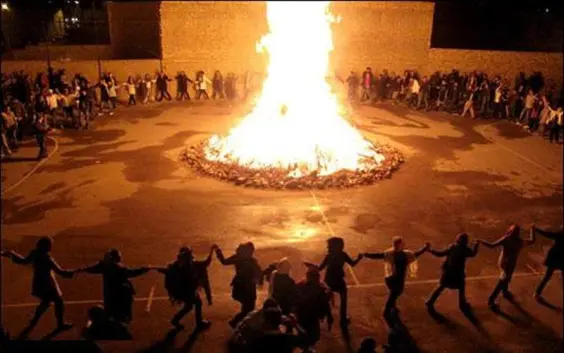Jumping Over Fire | Persian Ceremony | On the Last Wednesday of The Year