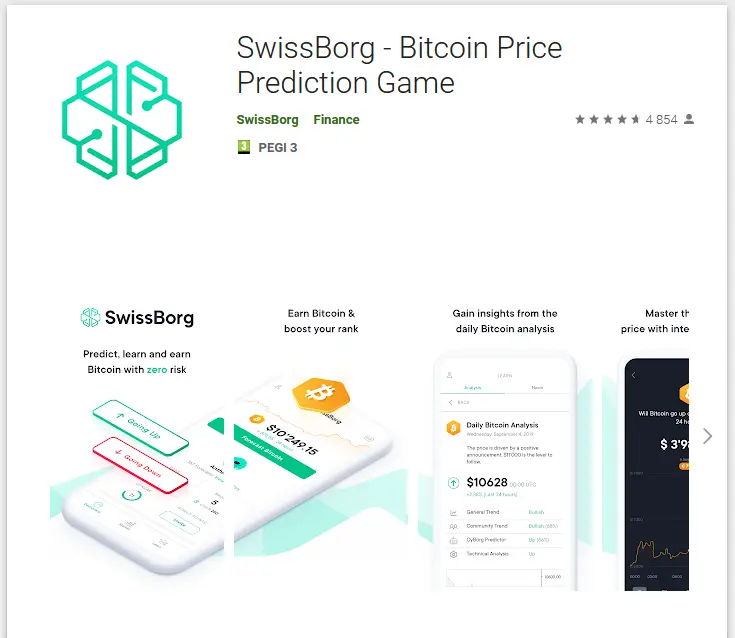 SwissBorg BTC Prediction Game