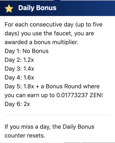 Daily Bonus