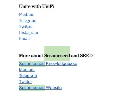 Sesame Seed Unifi