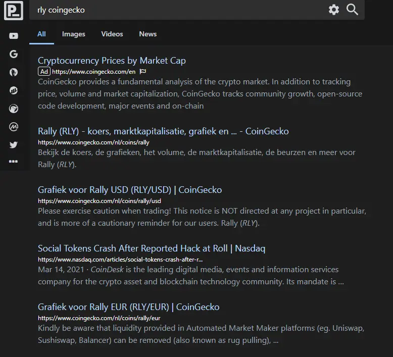 Presearch: Language localisation