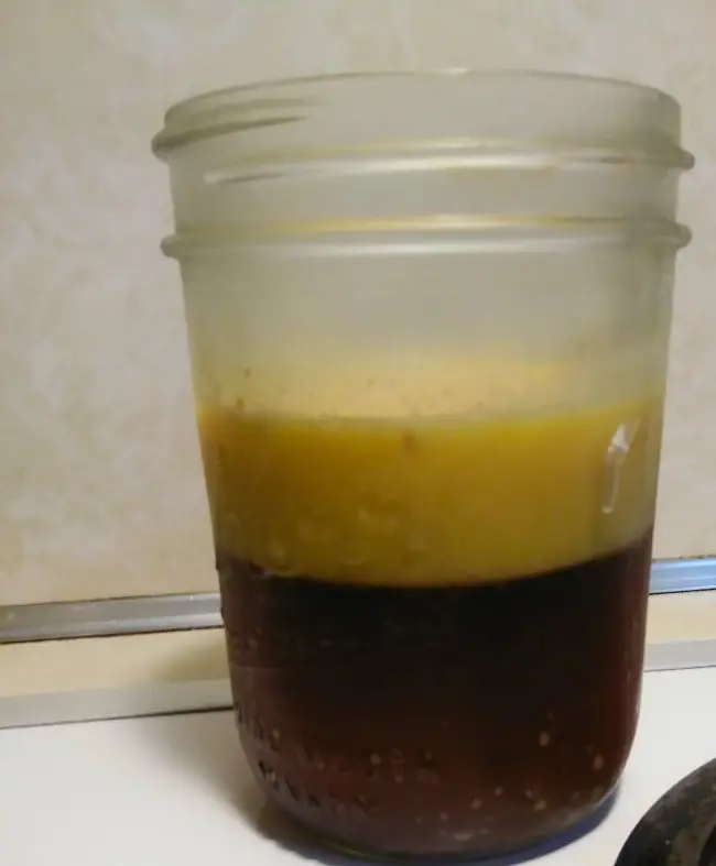 Solidified chicken fat and drippings