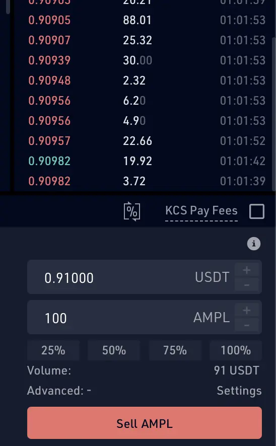 sell ampl