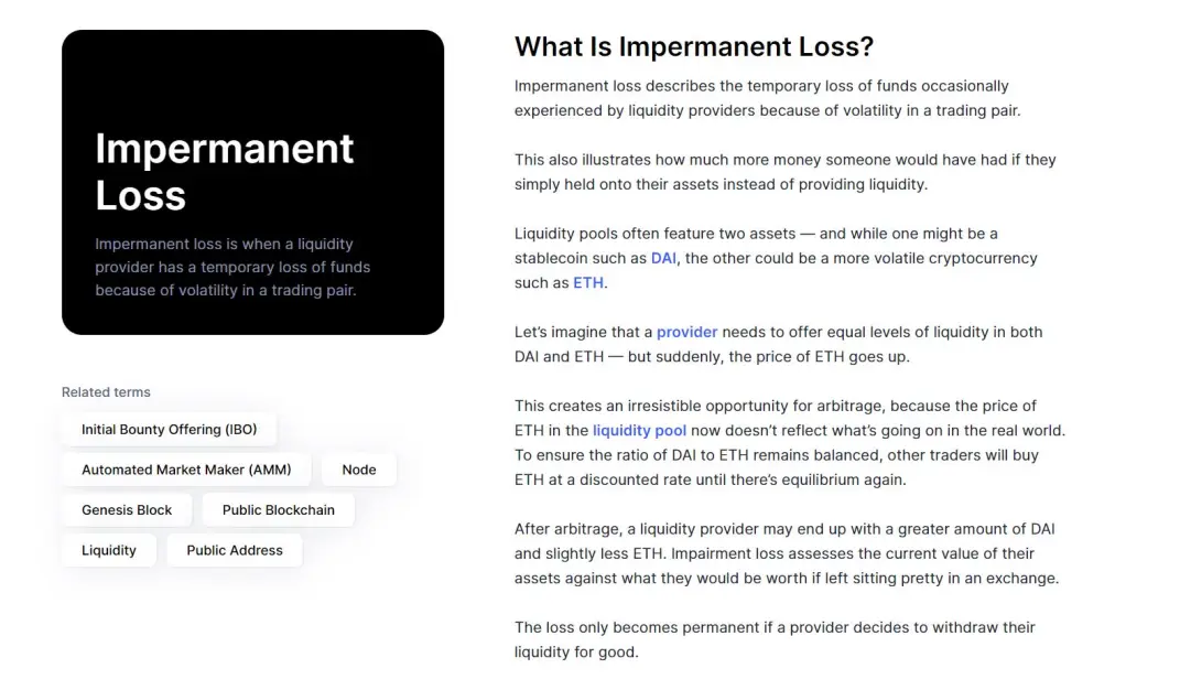 impermanent loss explained