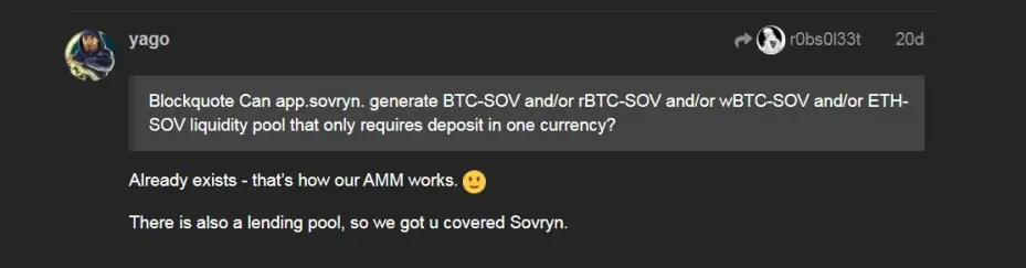 sovryn AMM