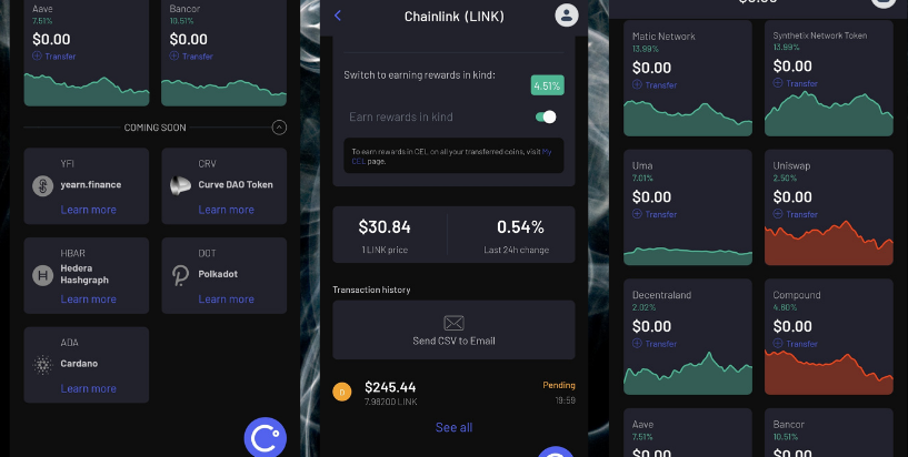Celsius wallet