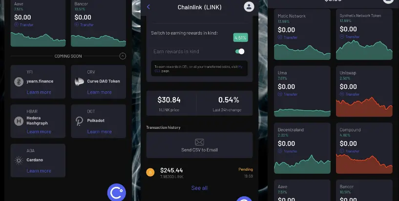 Celsius wallet