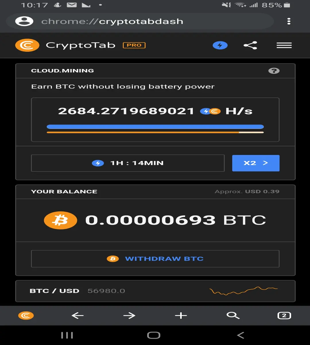 Crypto tab browser