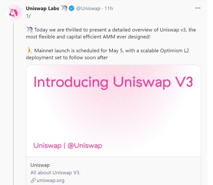 uniswap v3 from twitter