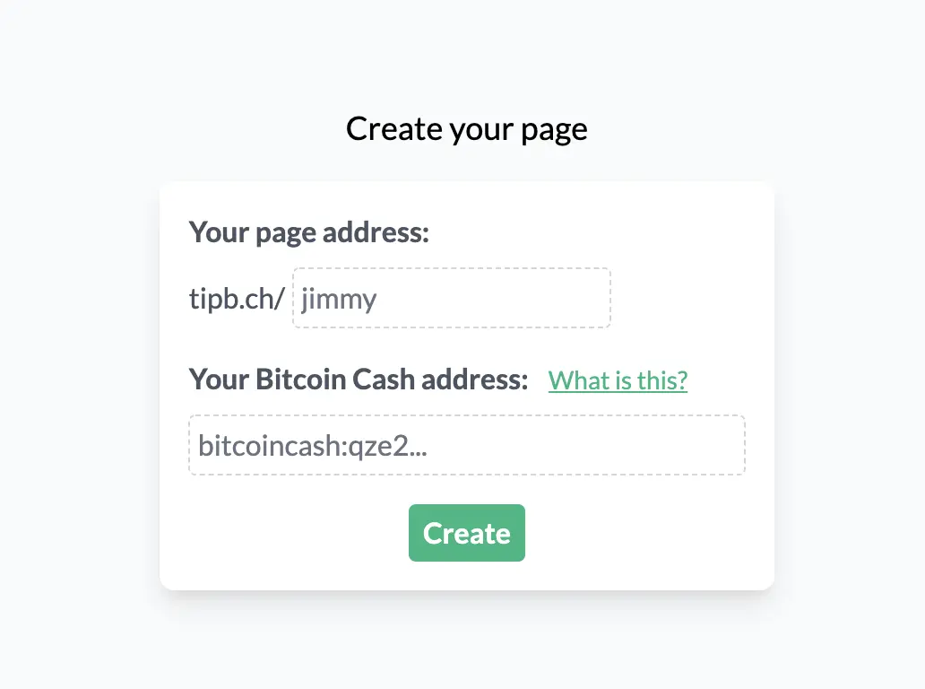 create page