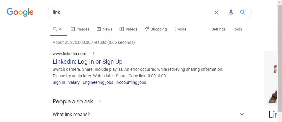Link search Google