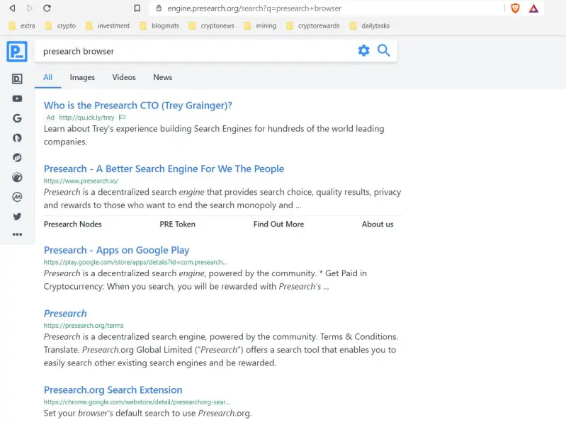 My Search with Presearch