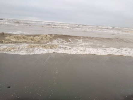 Muddy River, Dark waves & Sandy Beach