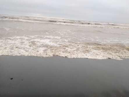 Muddy River, Dark waves & Sandy Beach