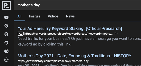Holidays with Presearch