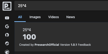 Easy Calculation - Presearch