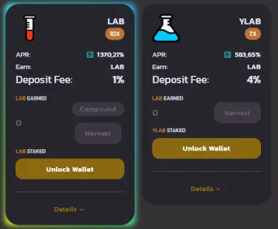 LAB & YLAB pool