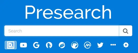 Presearch search bar