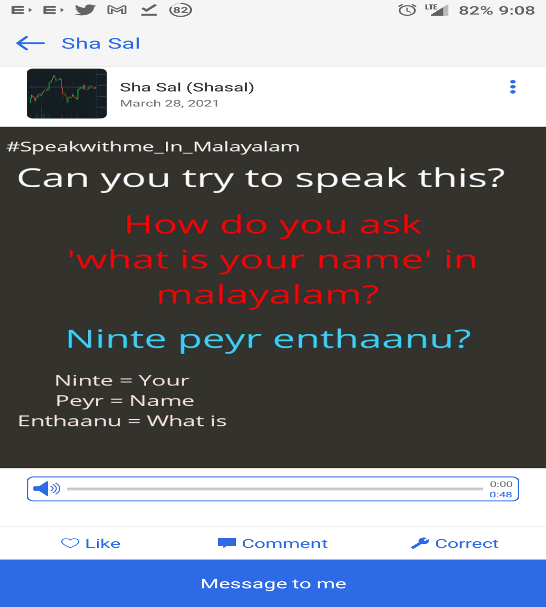 I offer to teach malayalam in this app
