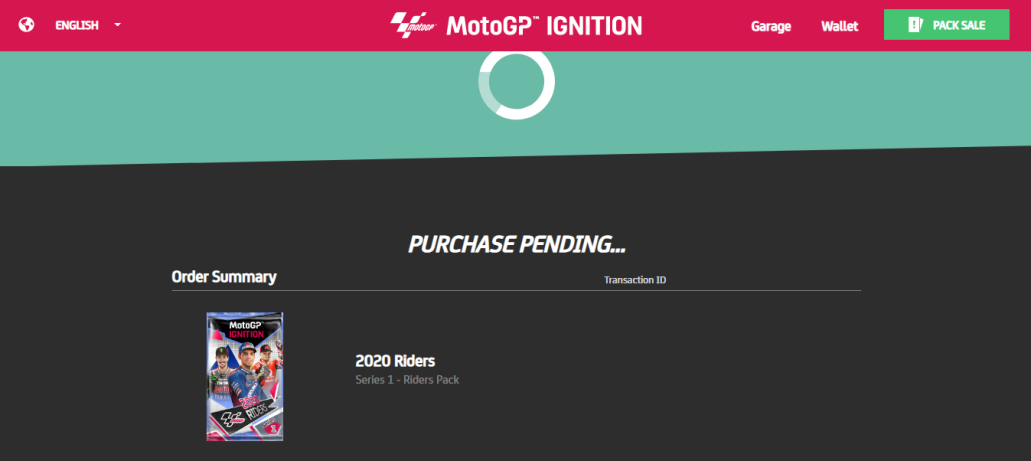 MotoGP Ignition First Sale Purchase Pending