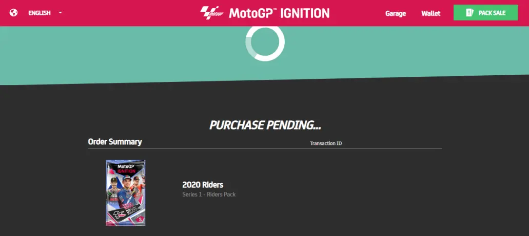 MotoGP Ignition First Sale Purchase Pending