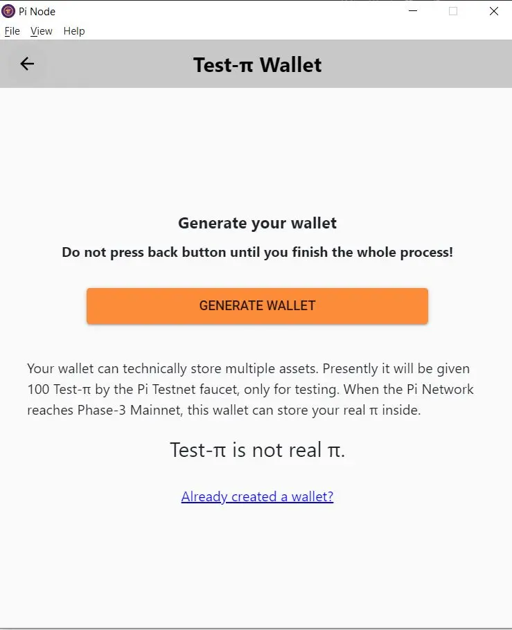 Generate Wallet