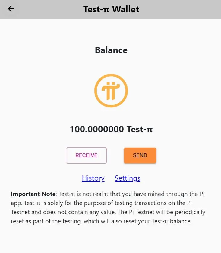 Test Pi Money