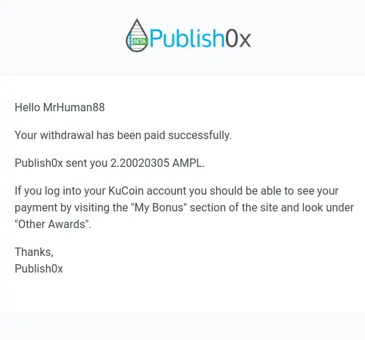 publish0x kucoin payment proof
