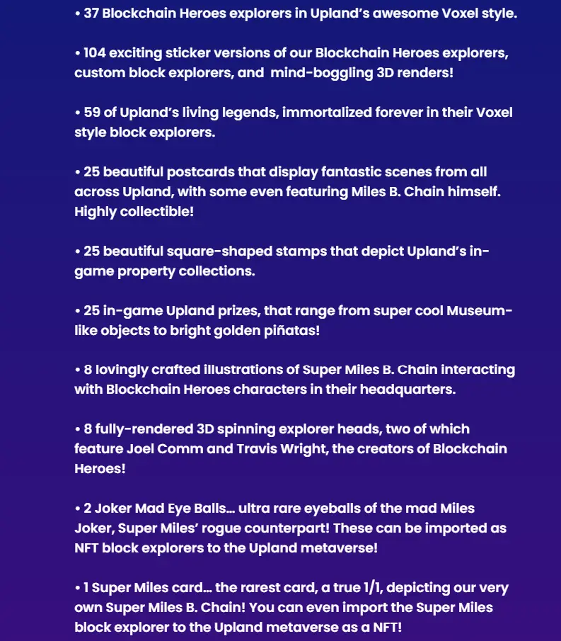 Image - Upland Collectibles Blockchain Heroes Edition - Why