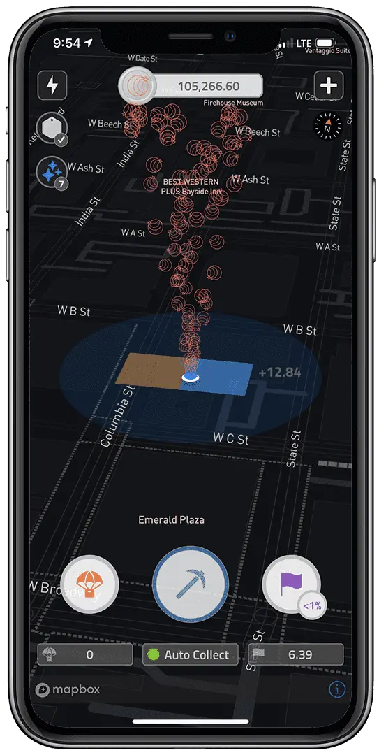 Similar to PokemonGo, Coin rewards users movement by giving rewards for more Geoclaims