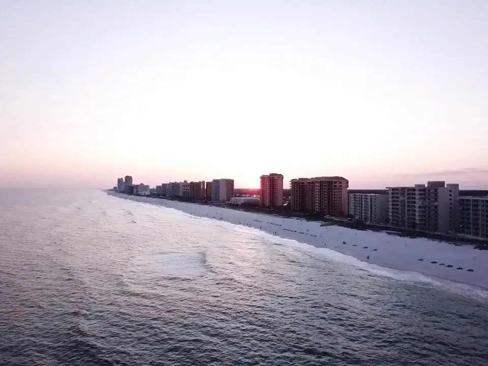 beach at sunset