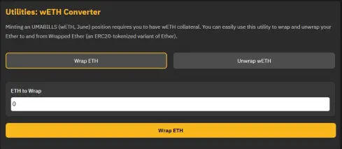 wETH converter
