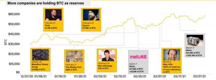 BTC treasury purchases timeline