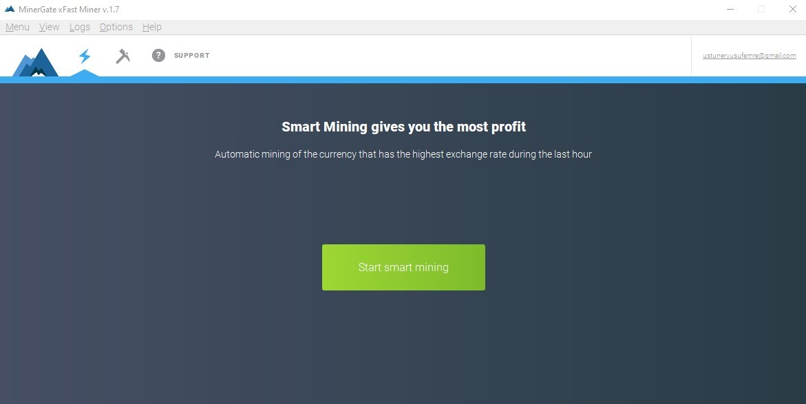 mining starting section