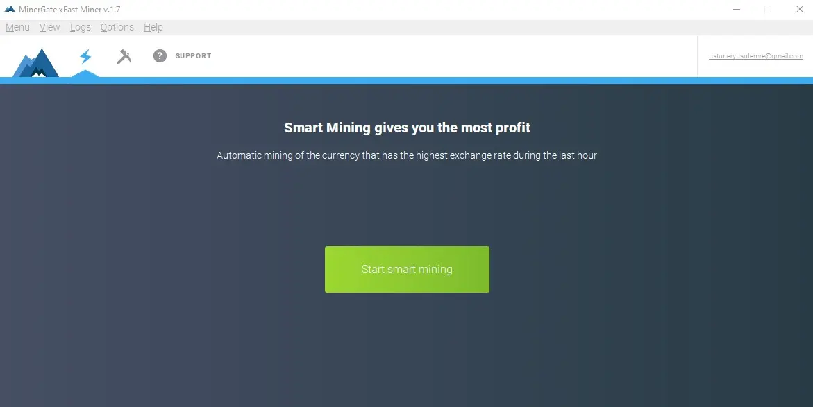 mining starting section