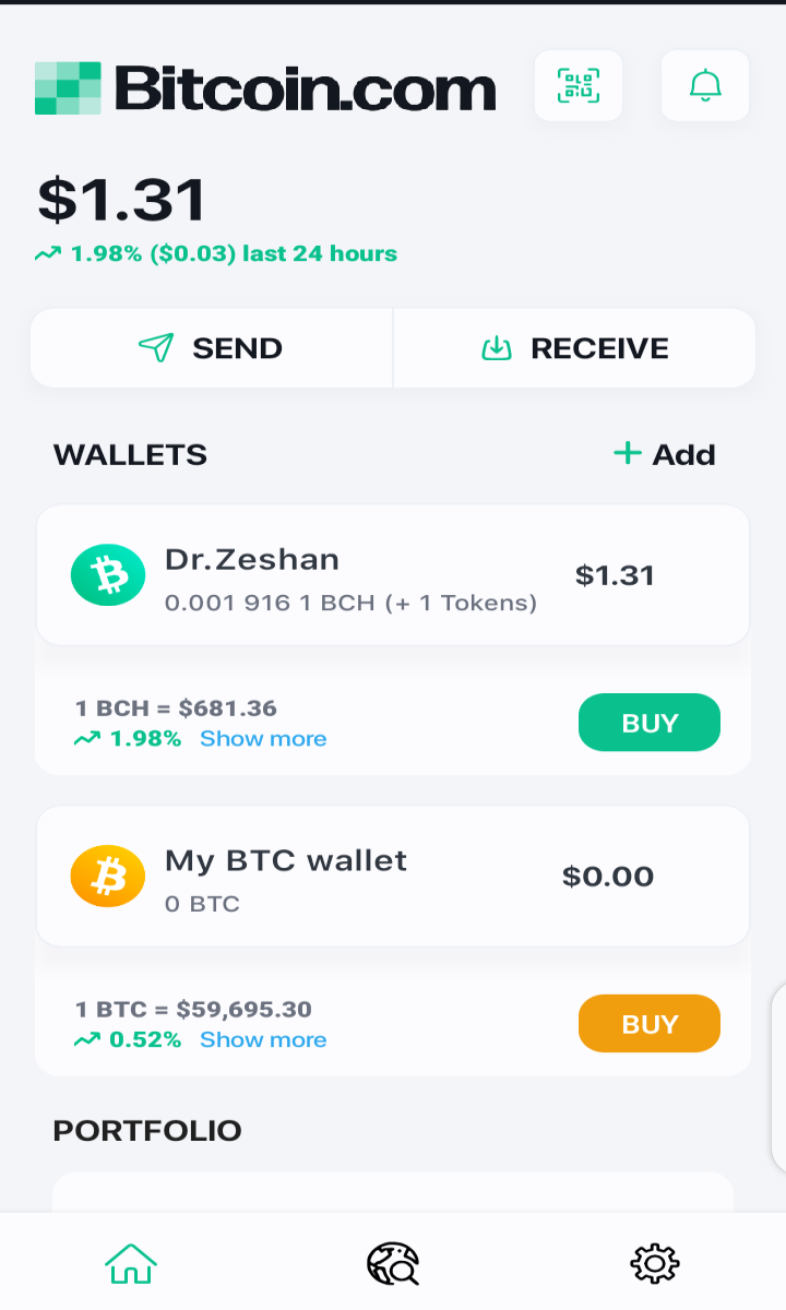 Bitcoin com wallet.