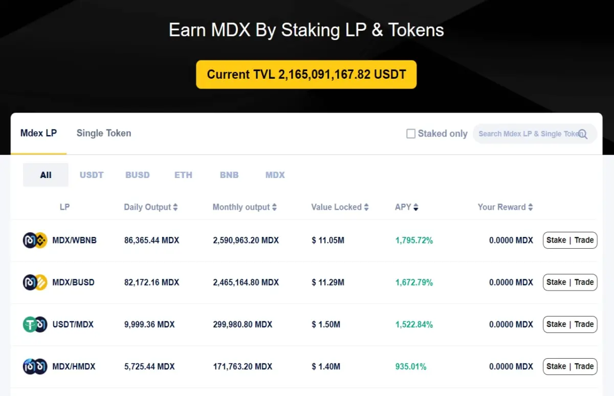 MDEX BSC Liquidity Pool Pair Staking Read More https://techbullion.com/dex-leader-mdex-says-binance-smart-chain-is-first-step-in-multi-chain-expansion/